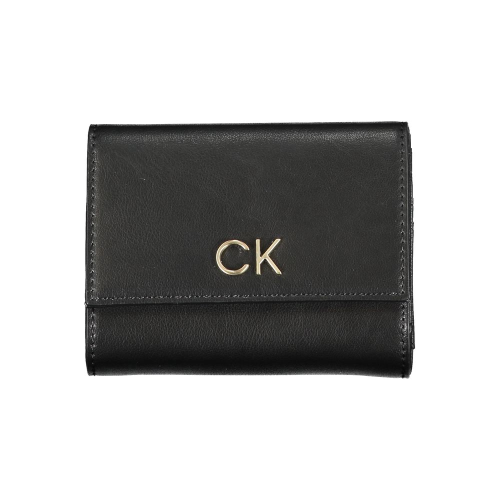 Calvin Klein Nero Polyurethane Women Wallet | Regal Royce