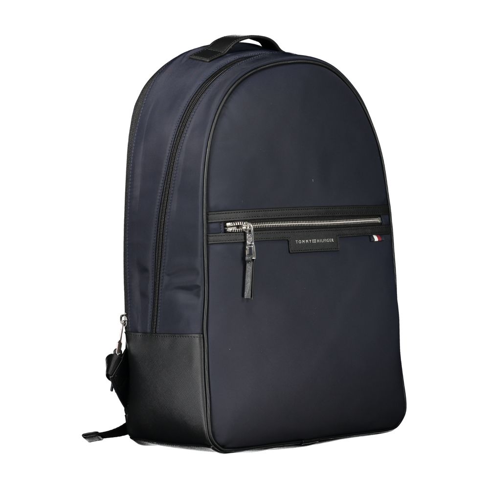 Tommy Hilfiger Blue Recycled Polyester Men Backpack | Regal Royce