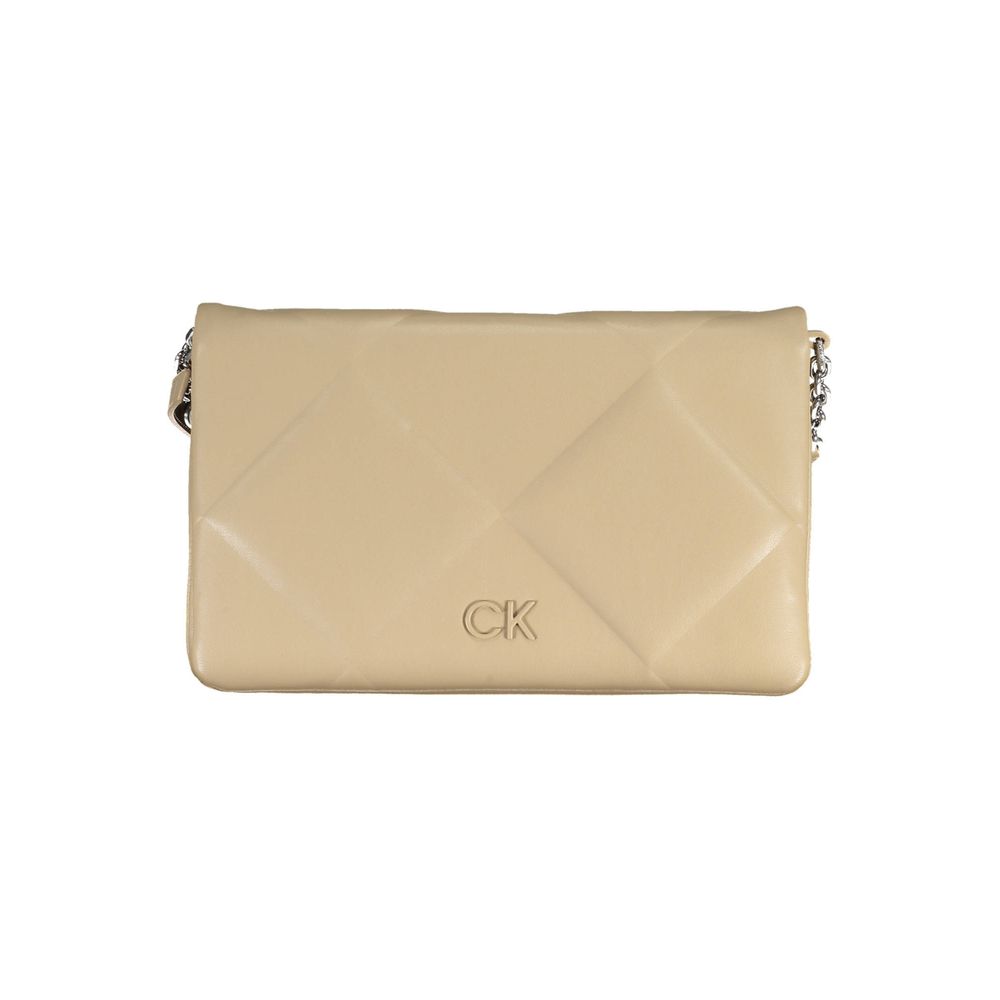 Calvin Klein Beige Polyester Women Shoulder Bag | Regal Royce