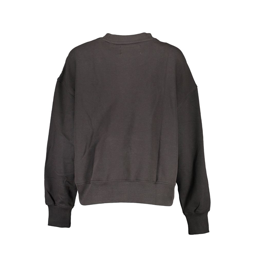 Calvin Klein Black Cotton Women Sweatshirt | Regal Royce