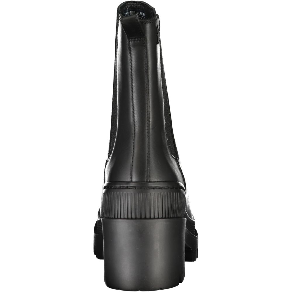 Tommy Hilfiger Black Leather Women's Boot | Regal Royce