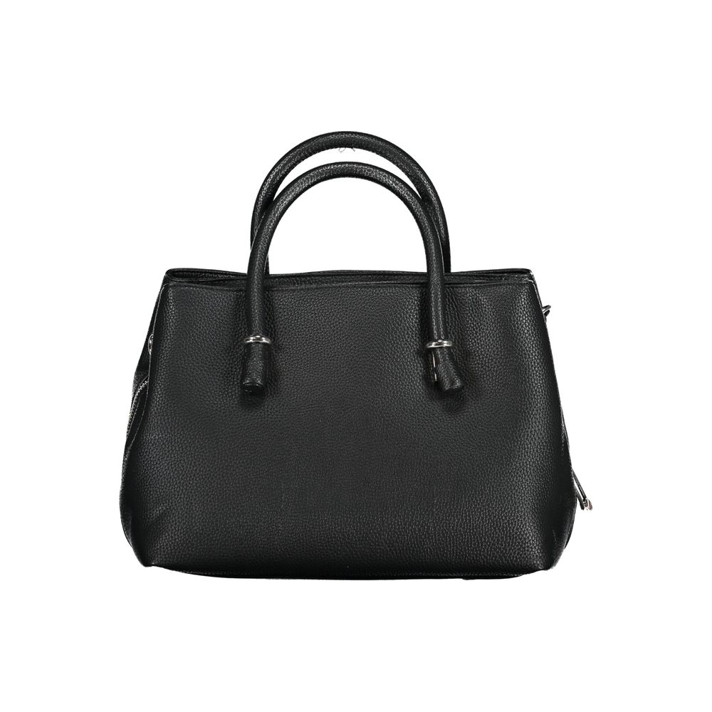Tommy Hilfiger Black Polyurethane Women Handbag | Regal Royce