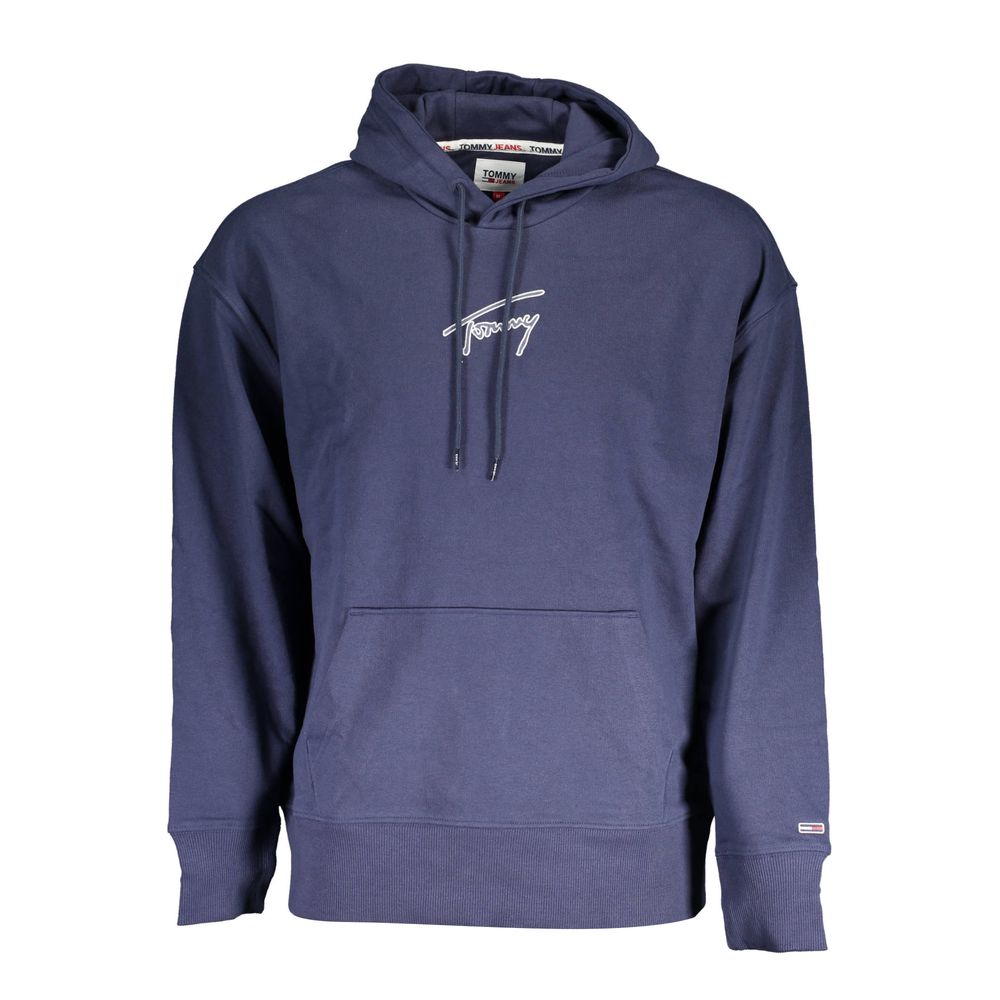 Tommy Hilfiger Blue Cotton Men's Hoodie Sweatshirt | Regal Royce