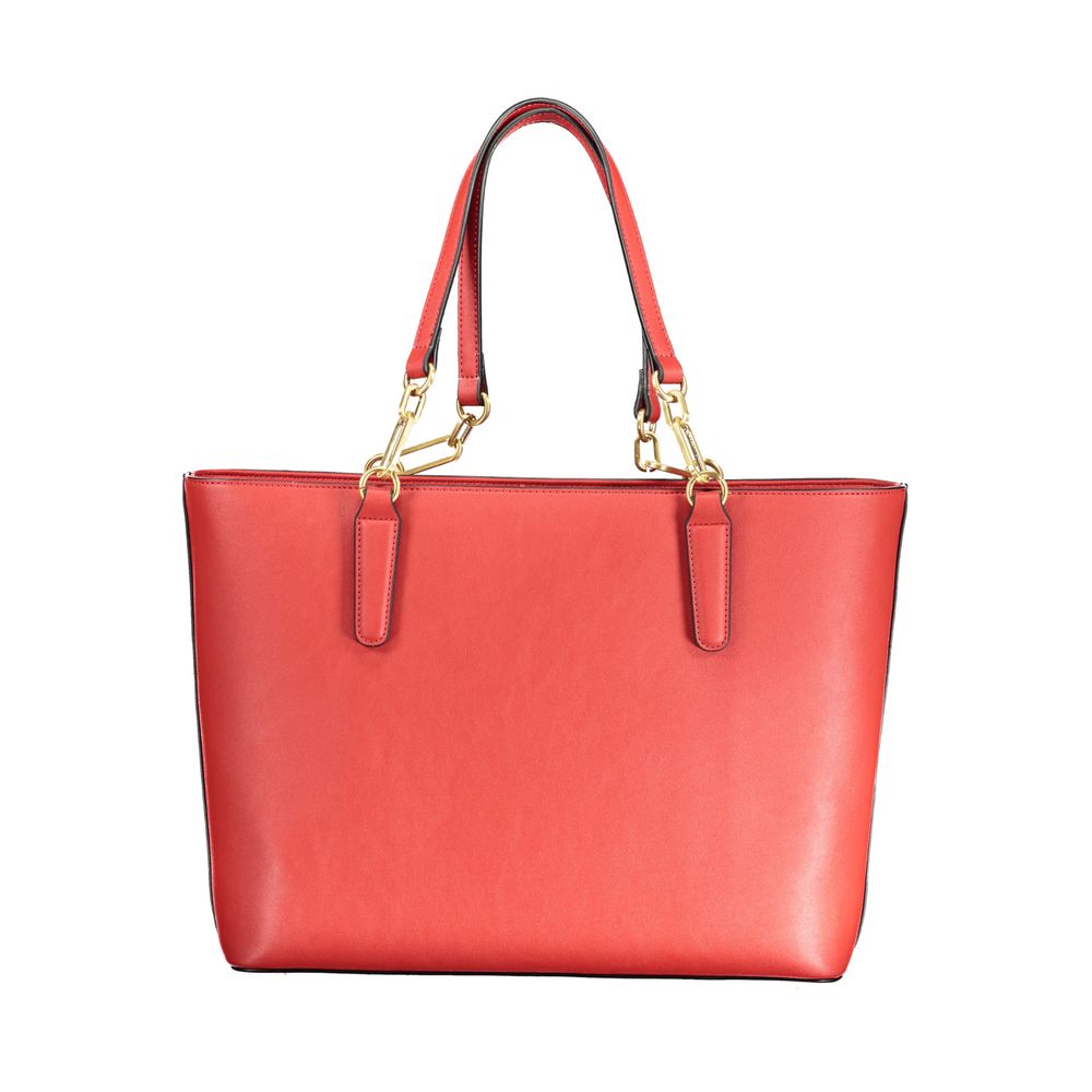 Mario Valentino Rosso Polyurethane Women Handbag | Regal Royce