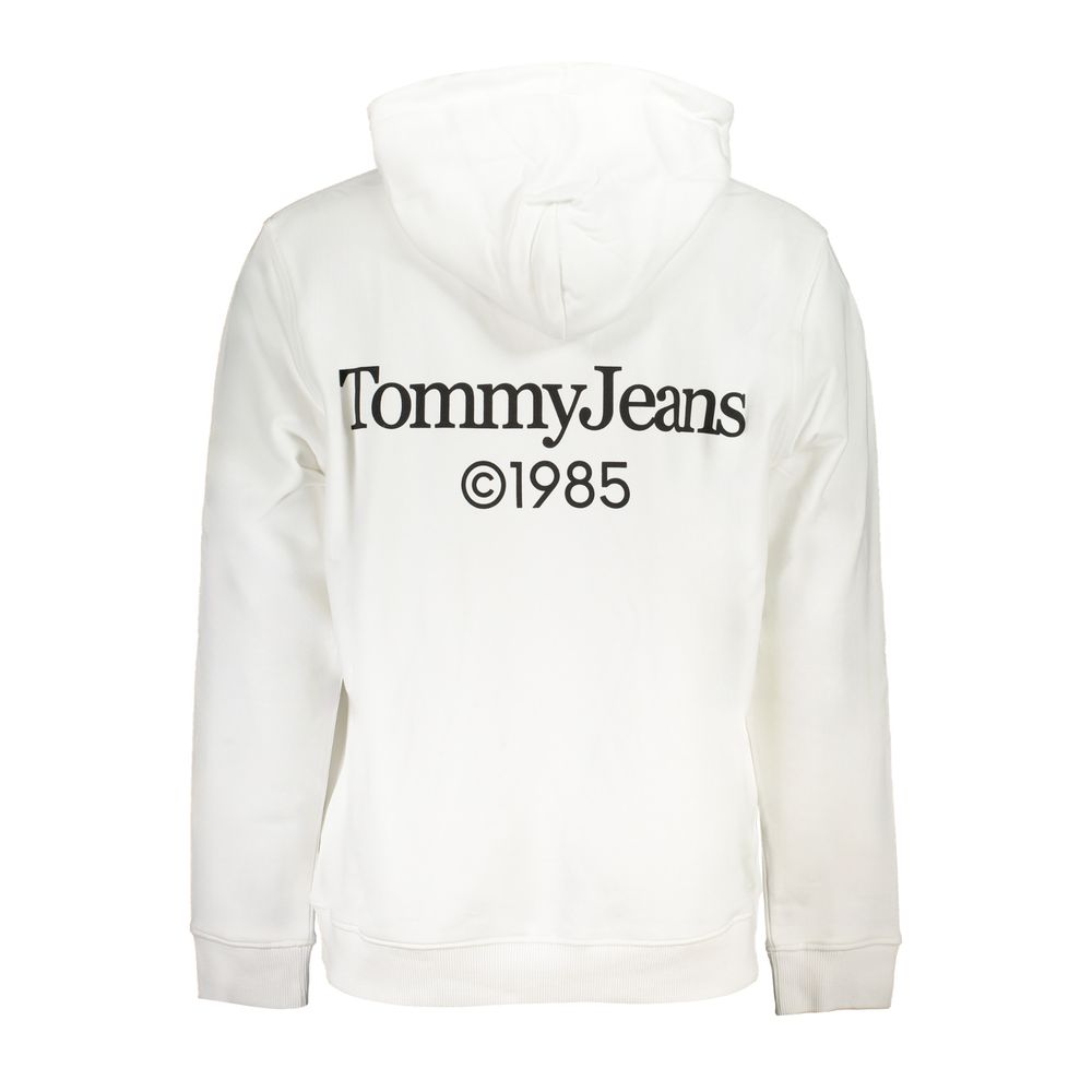 Tommy Hilfiger White Cotton Men's Sweatshirt with Hood | Regal Royce