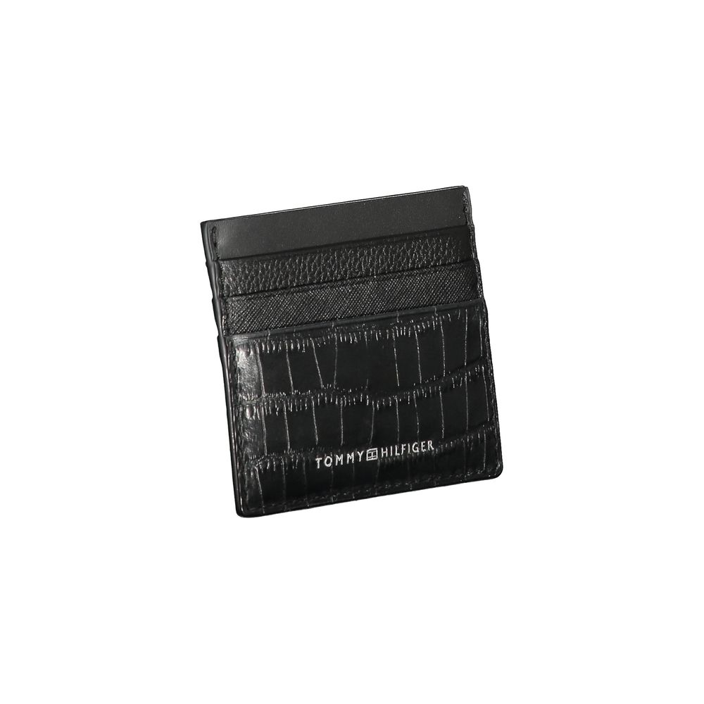 Tommy Hilfiger Black Leather Mens Wallet | Regal Royce