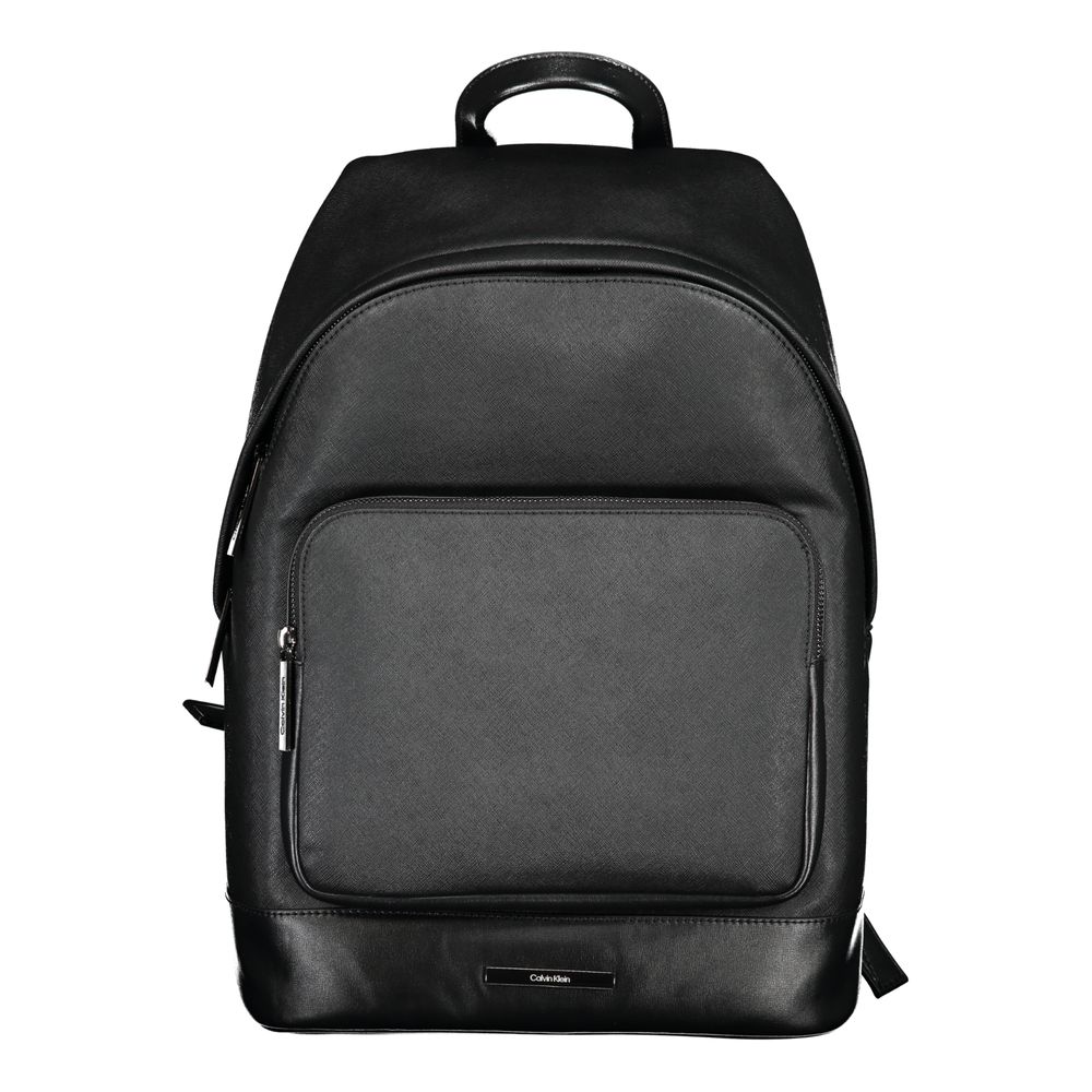 Calvin Klein Black Polyester Men Backpack | Regal Royce