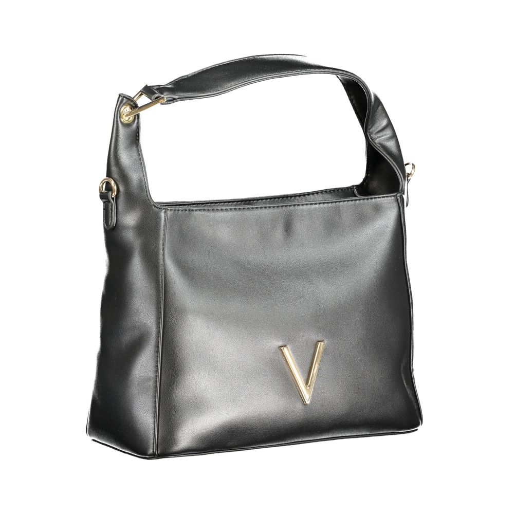 Mario Valentino Black Polyurethane Women's Shoulder Bag | Regal Royce