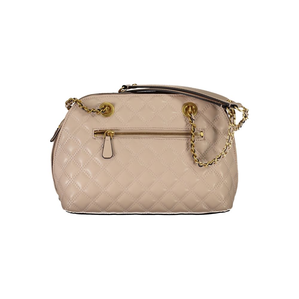 Guess Jeans Beige Polyurethane Women Handbag | Regal Royce