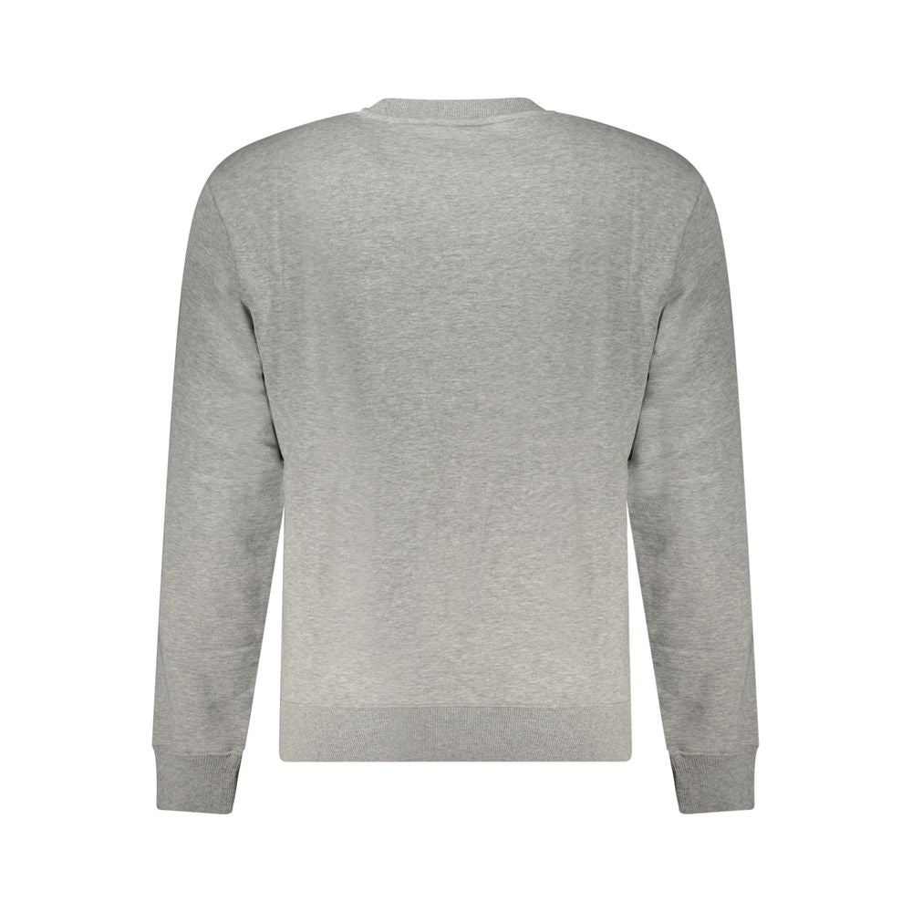 Napapijri Gray Cotton Men Sweatshirt | Regal Royce