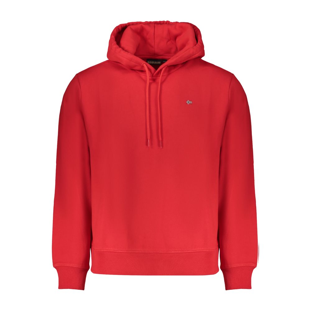 Napapijri Red Cotton Men's Hoodie | Regal Royce
