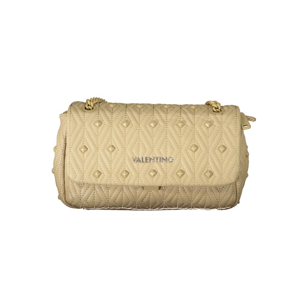 Mario Valentino Beige Polyurethane Women Shoulder Bag | Regal Royce