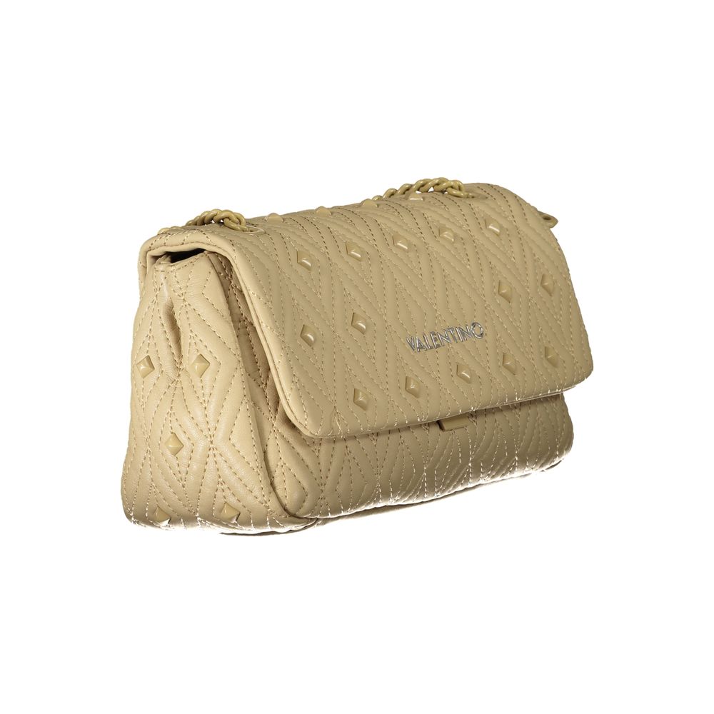 Mario Valentino Beige Polyurethane Women Shoulder Bag | Regal Royce