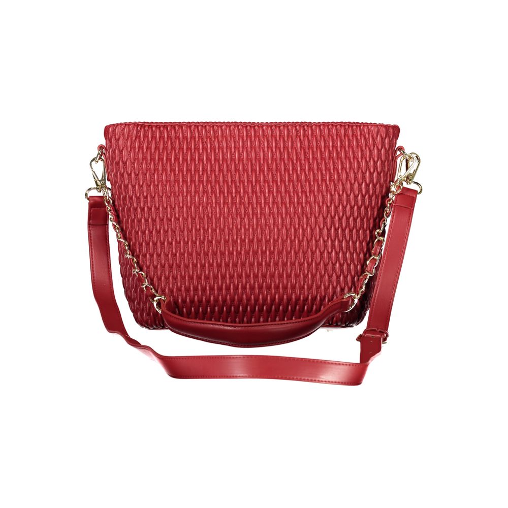 Mario Valentino Rosso Polyurethane Women Handbag | Regal Royce