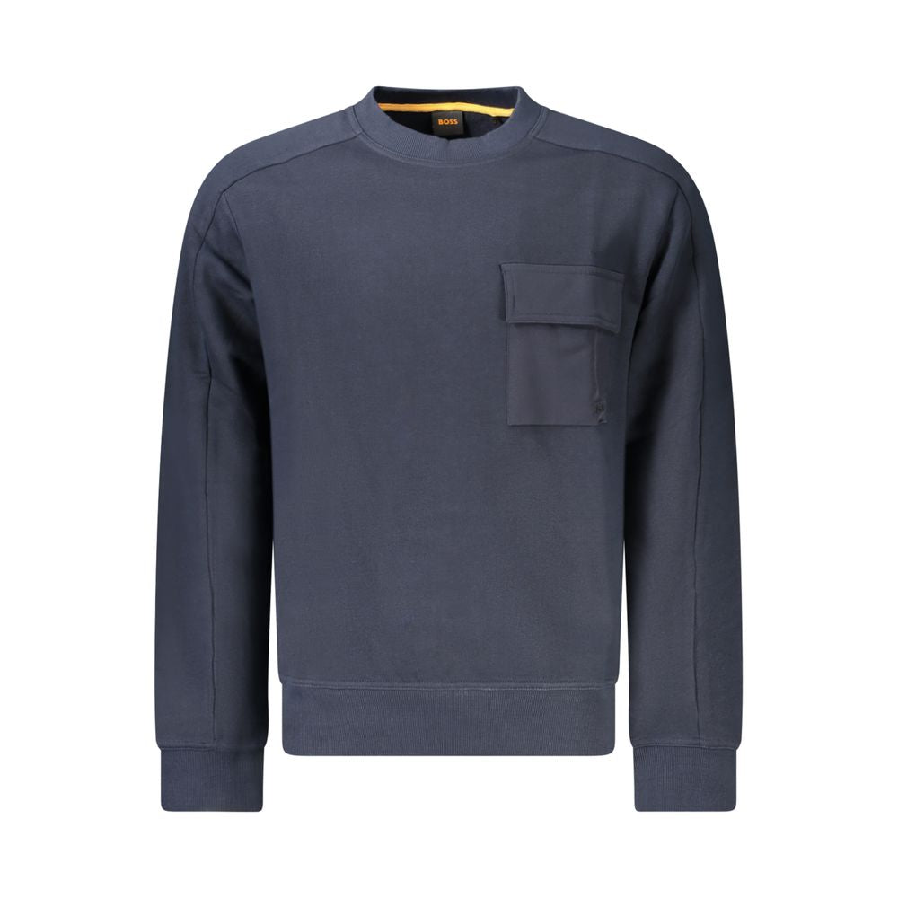 Hugo Boss Blue Organic Cotton Men's Sweatshirt | Regal Royce