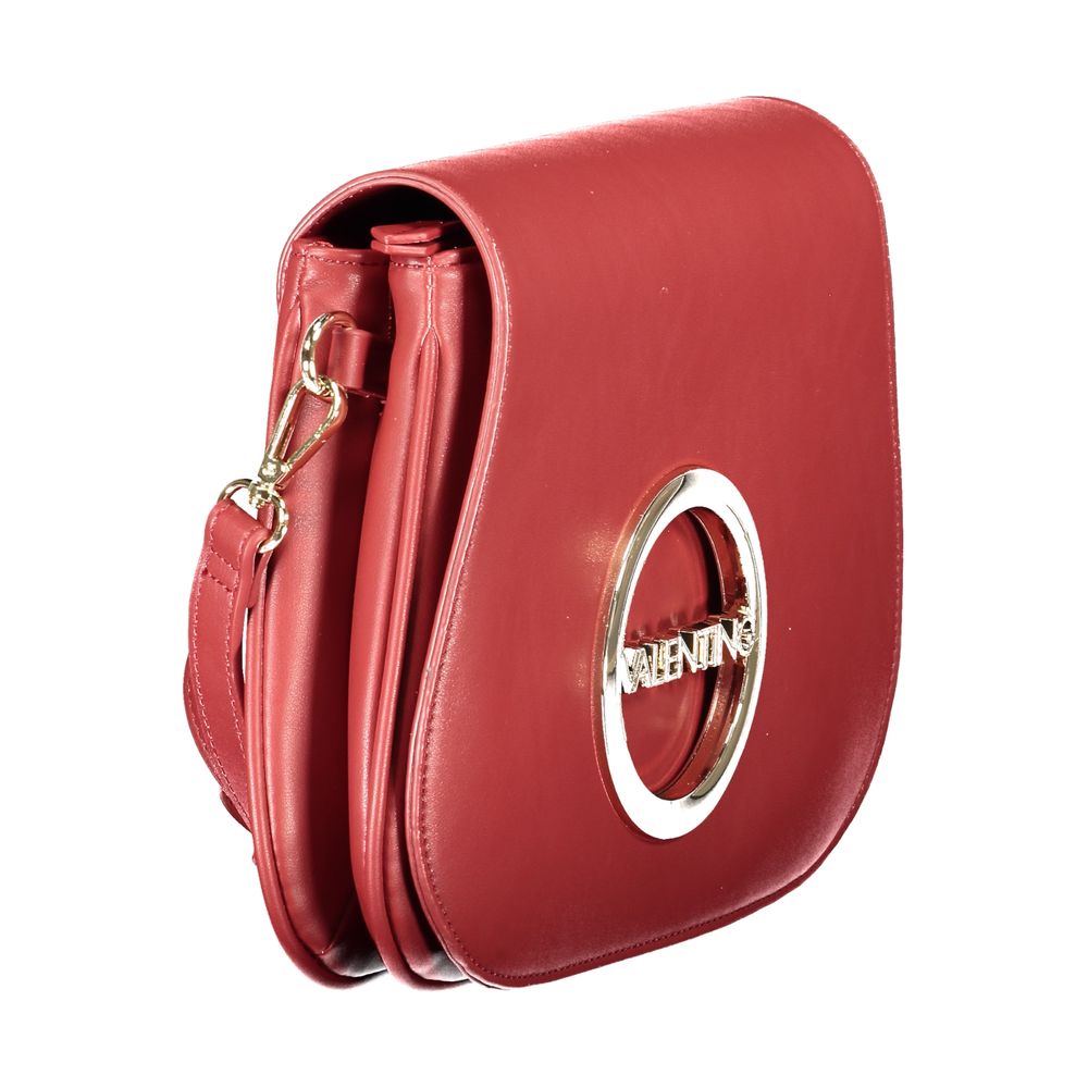 Mario Valentino Rosso Polyurethane Women Handbag | Regal Royce