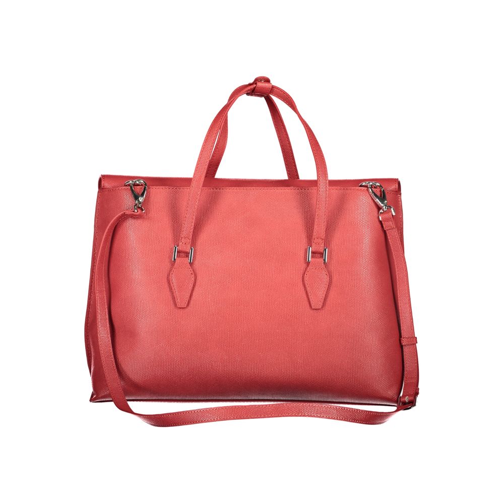 Mario Valentino Red Polyurethane Women Handbag | Regal Royce