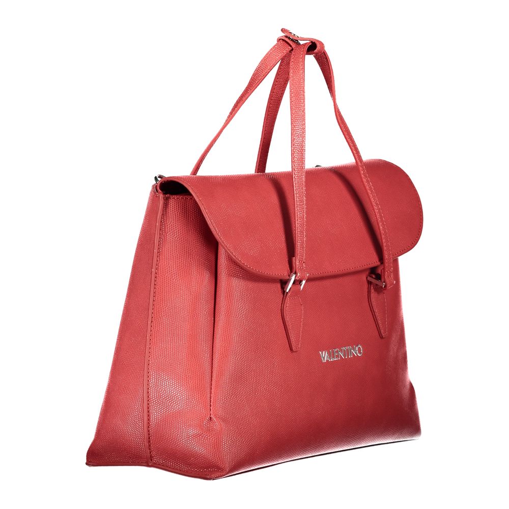 Mario Valentino Red Polyurethane Women Handbag | Regal Royce