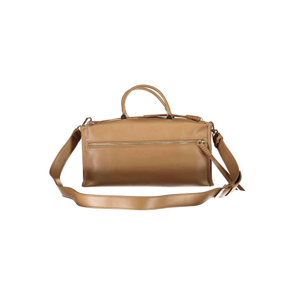 Mario Valentino Beige Polyurethane Women Handbag | Regal Royce