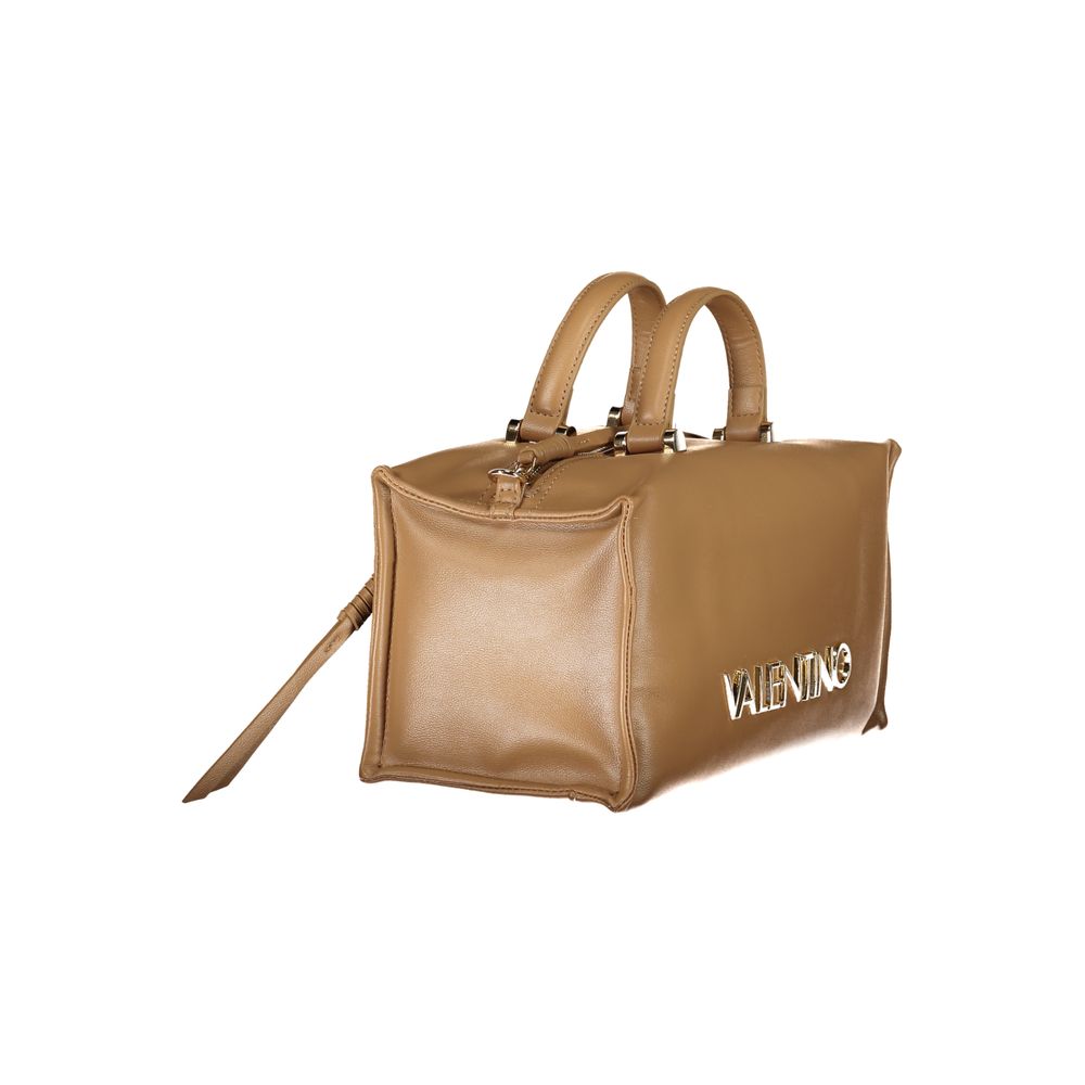 Mario Valentino Beige Polyurethane Women Handbag | Regal Royce