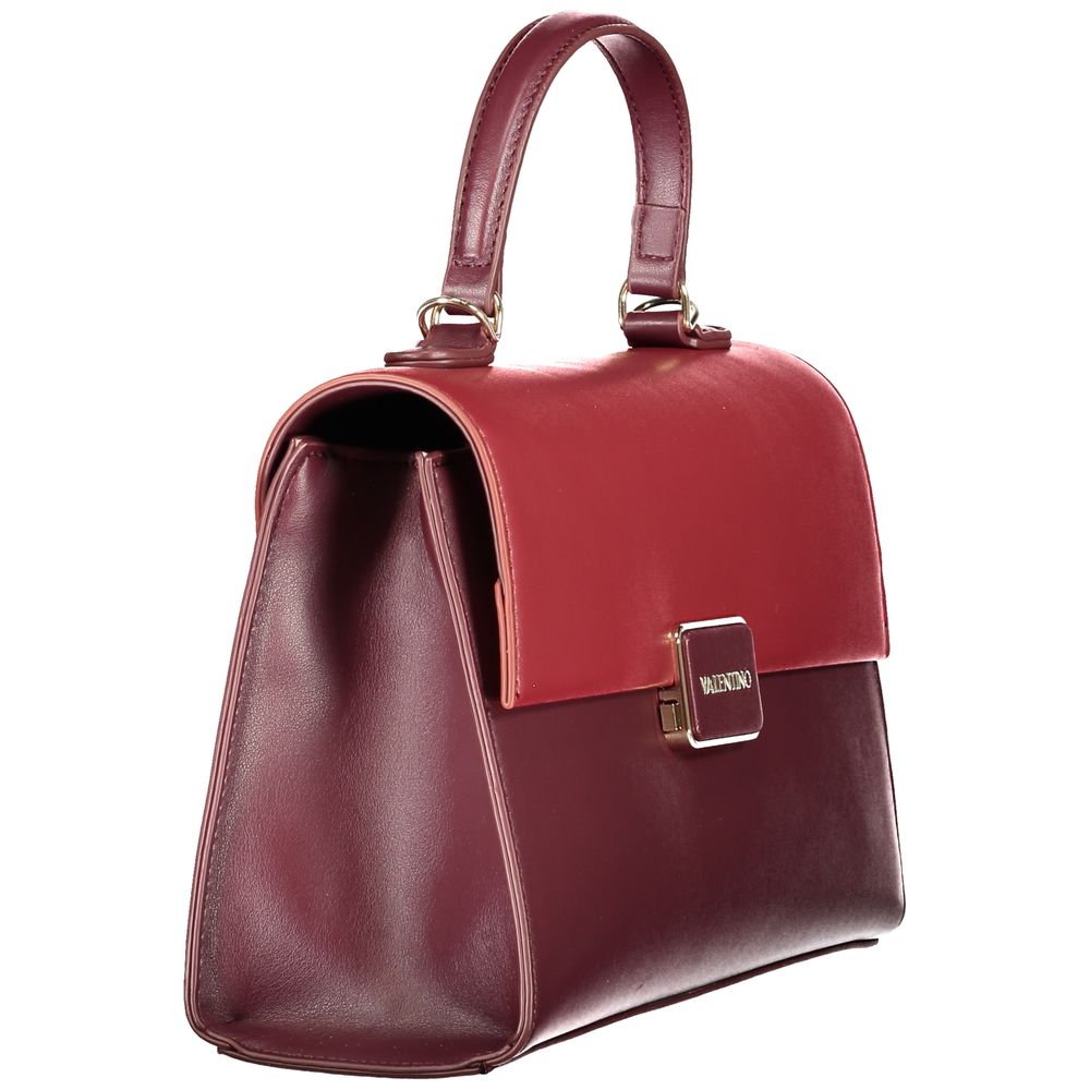 Mario Valentino Rosso Polyurethane Women Handbag | Regal Royce