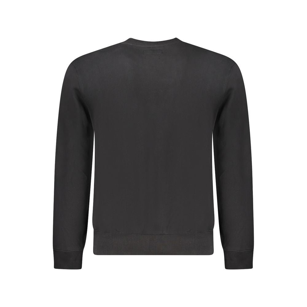 Guess Jeans Black Cotton Men Sweatshirt | Regal Royce