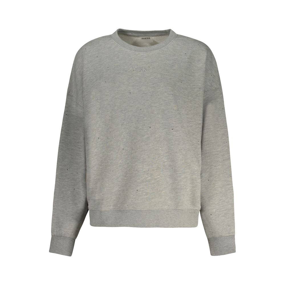 Guess Jeans Grigio Polyester Women Sweatshirt | Regal Royce