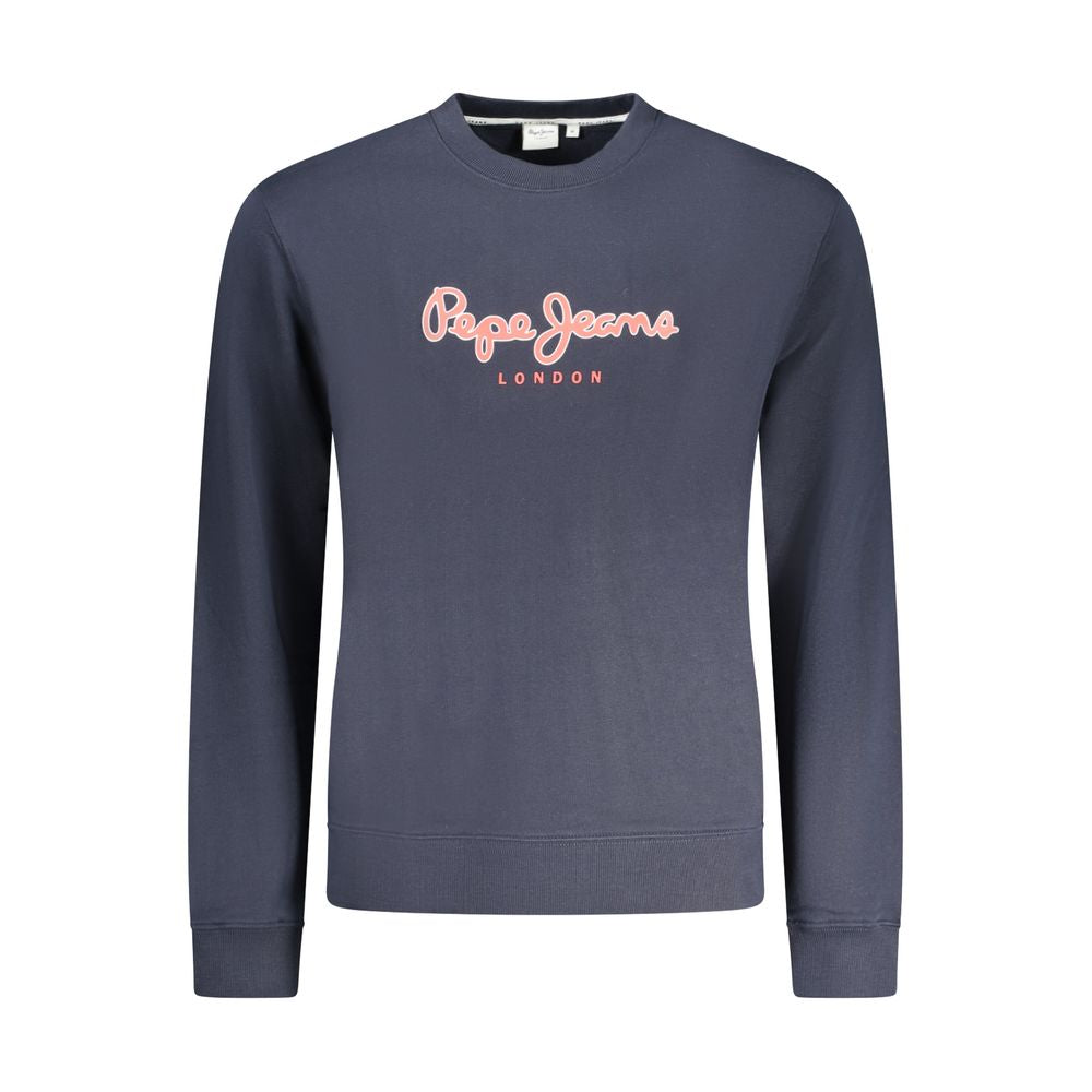 Pepe Jeans Blue Cotton Men's Sweatshirt | Regal Royce