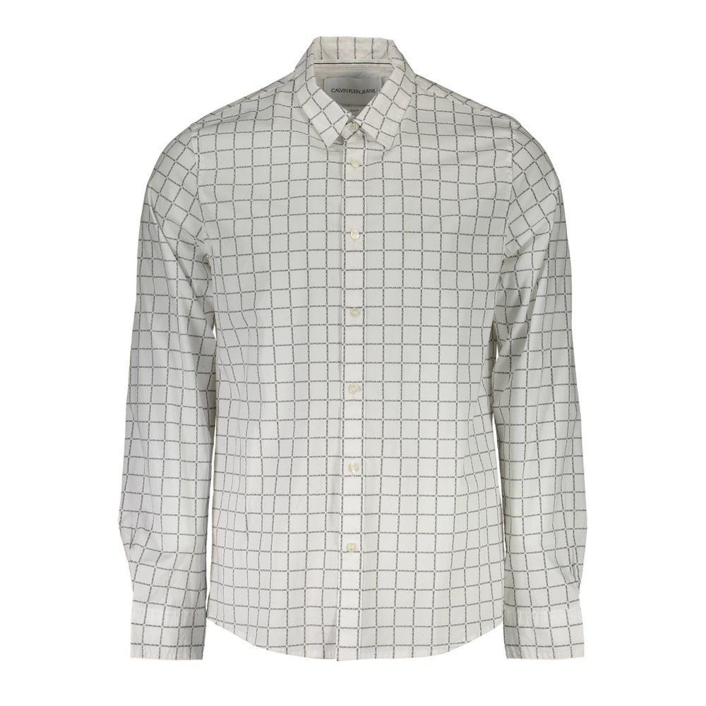 Calvin Klein White Cotton Men Shirt | Regal Royce