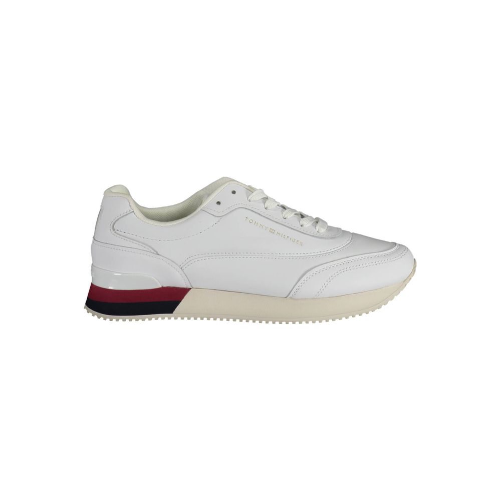 Tommy Hilfiger Bianco Pelle Women Sneaker | Regal Royce
