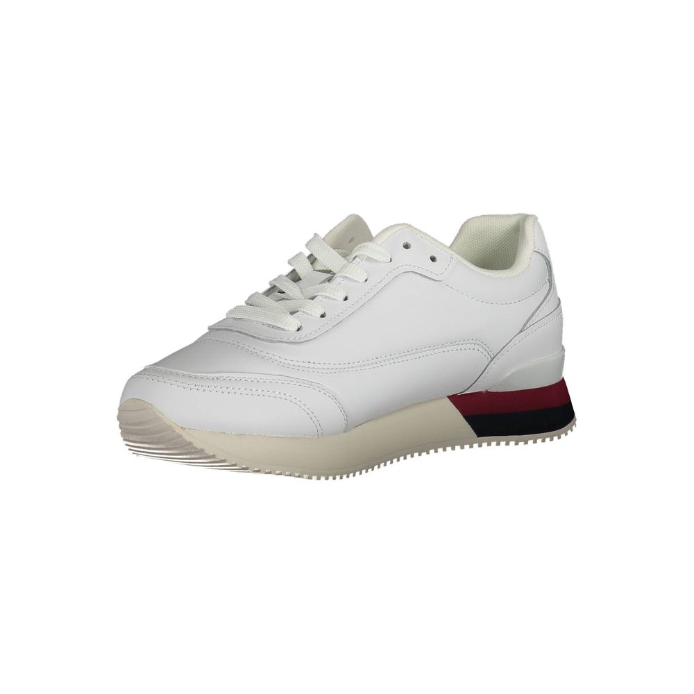 Tommy Hilfiger Bianco Pelle Women Sneaker | Regal Royce