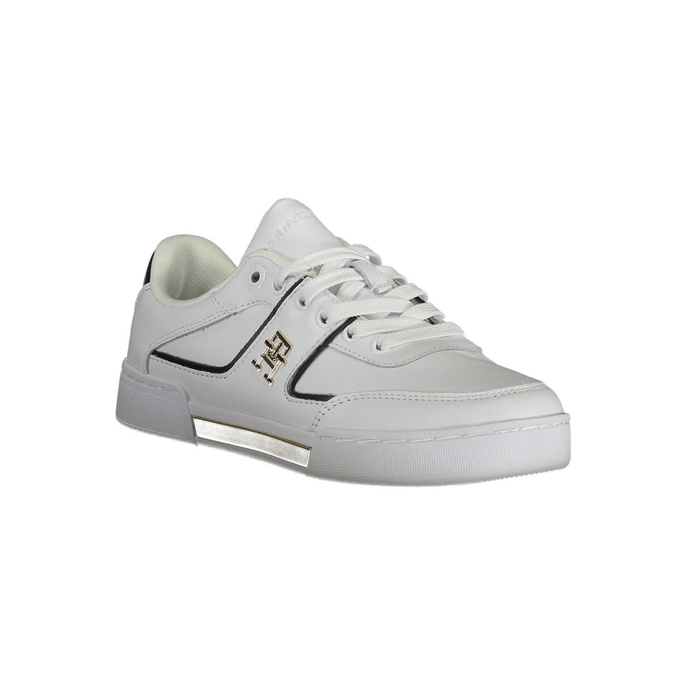 Tommy Hilfiger White Leather Women Sneaker | Regal Royce