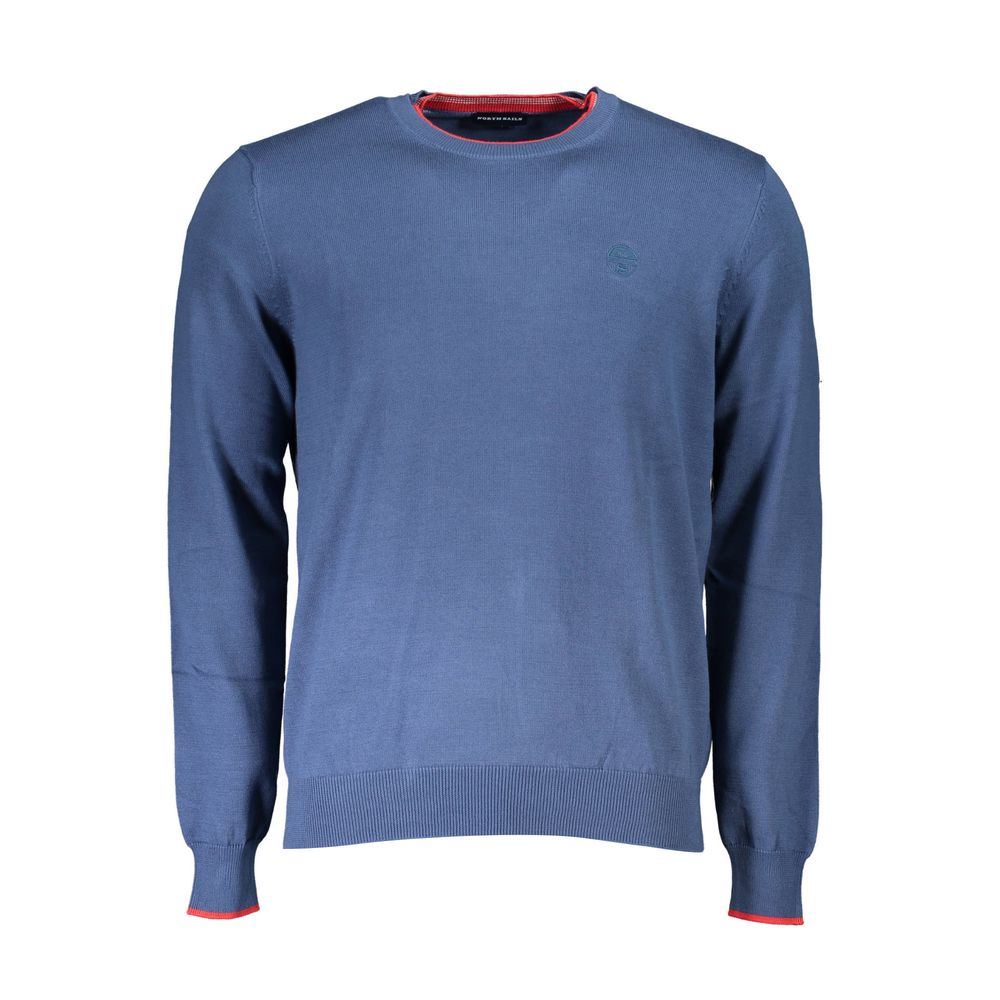 North Sails Gray Organic Cotton Men Sweater | Regal Royce