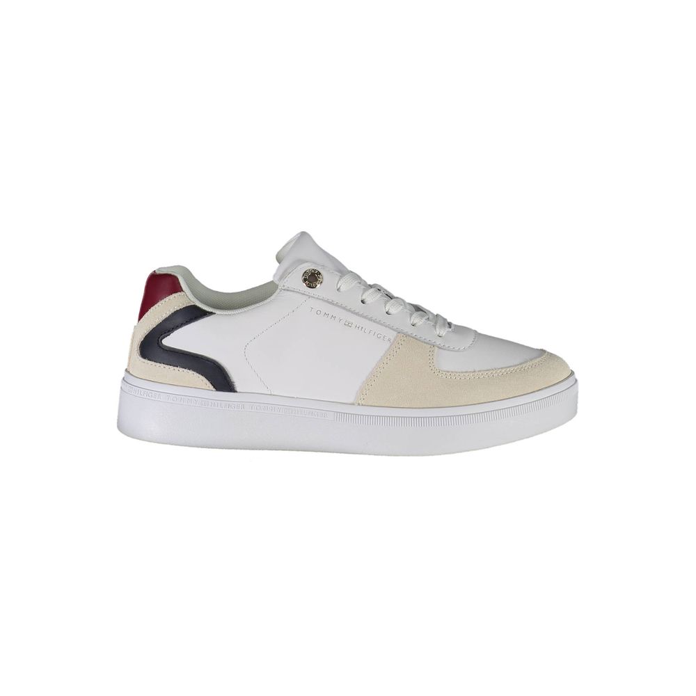 Tommy Hilfiger White Polyester Women Sneaker | Regal Royce
