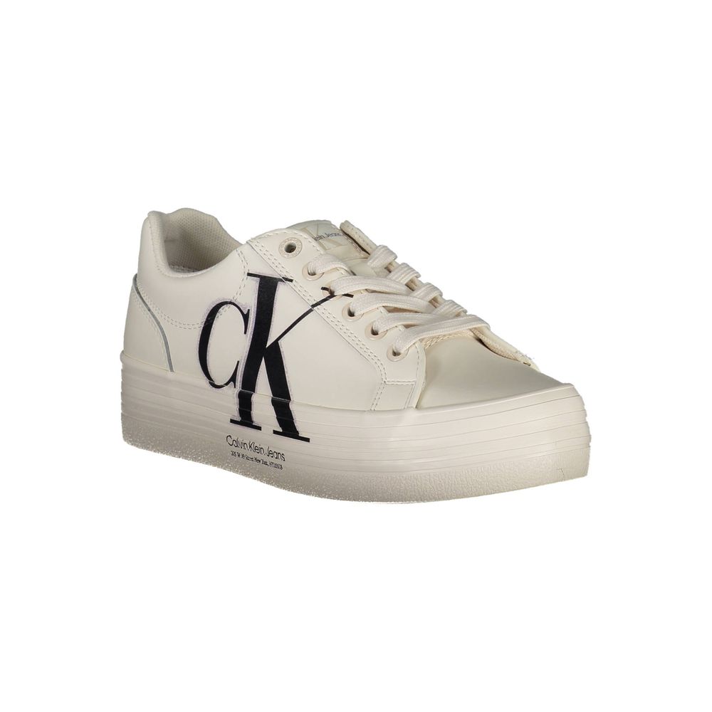 Calvin Klein Bianco Leather Women Sneaker | Regal Royce