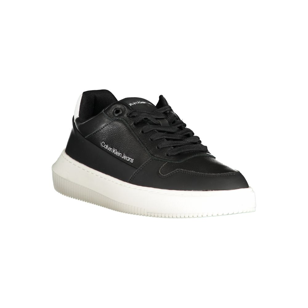Calvin Klein Black Polyurethane Men Sneaker | Regal Royce