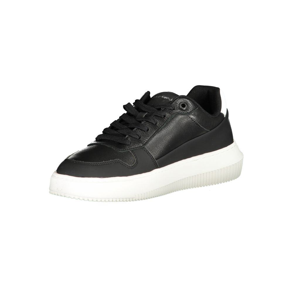 Calvin Klein Black Polyurethane Men Sneaker | Regal Royce