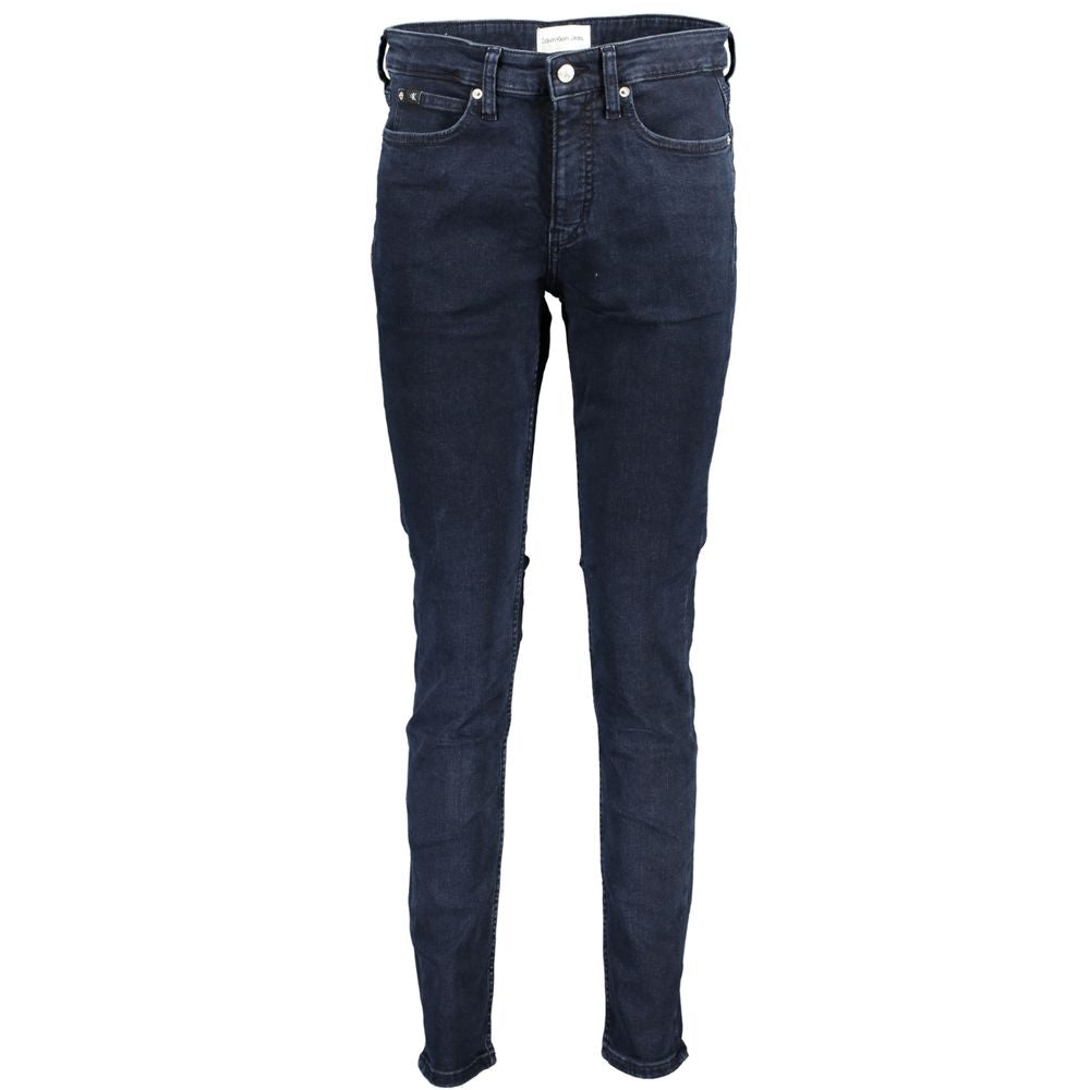 Calvin Klein Blue Cotton Women Skinny Jean | Regal Royce