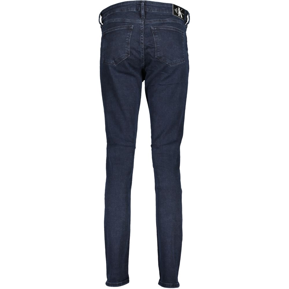 Calvin Klein Blue Cotton Women Skinny Jean | Regal Royce