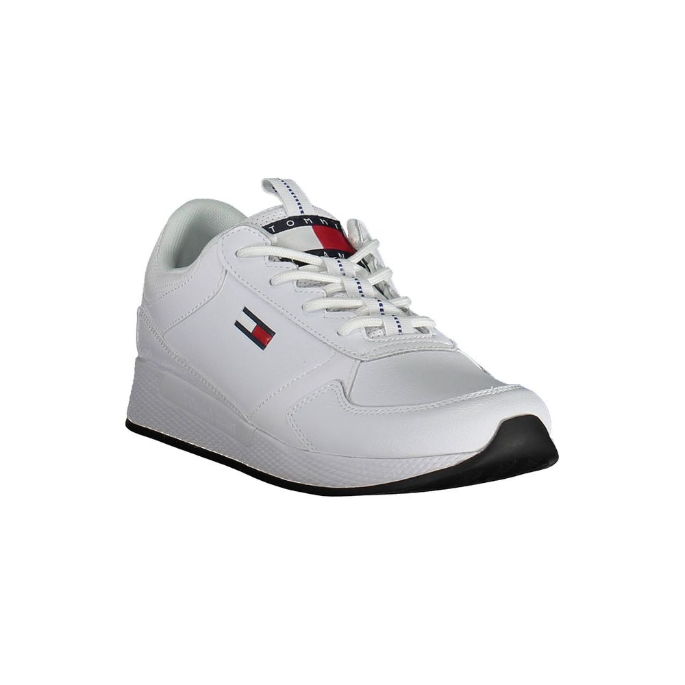 Tommy Hilfiger White Polyurethane Men Sneaker | Regal Royce
