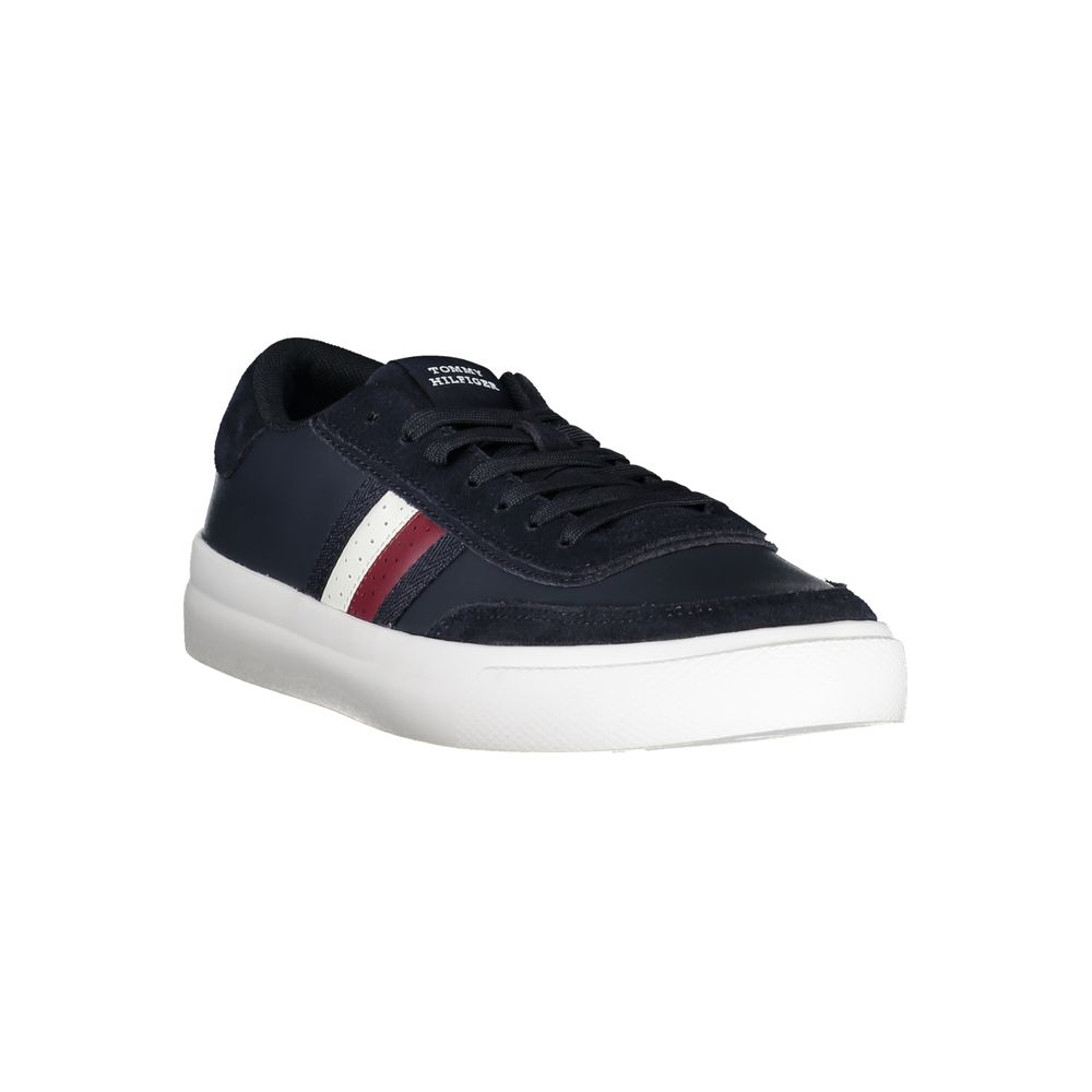 Tommy Hilfiger Blue Leather Men Sneaker | Regal Royce