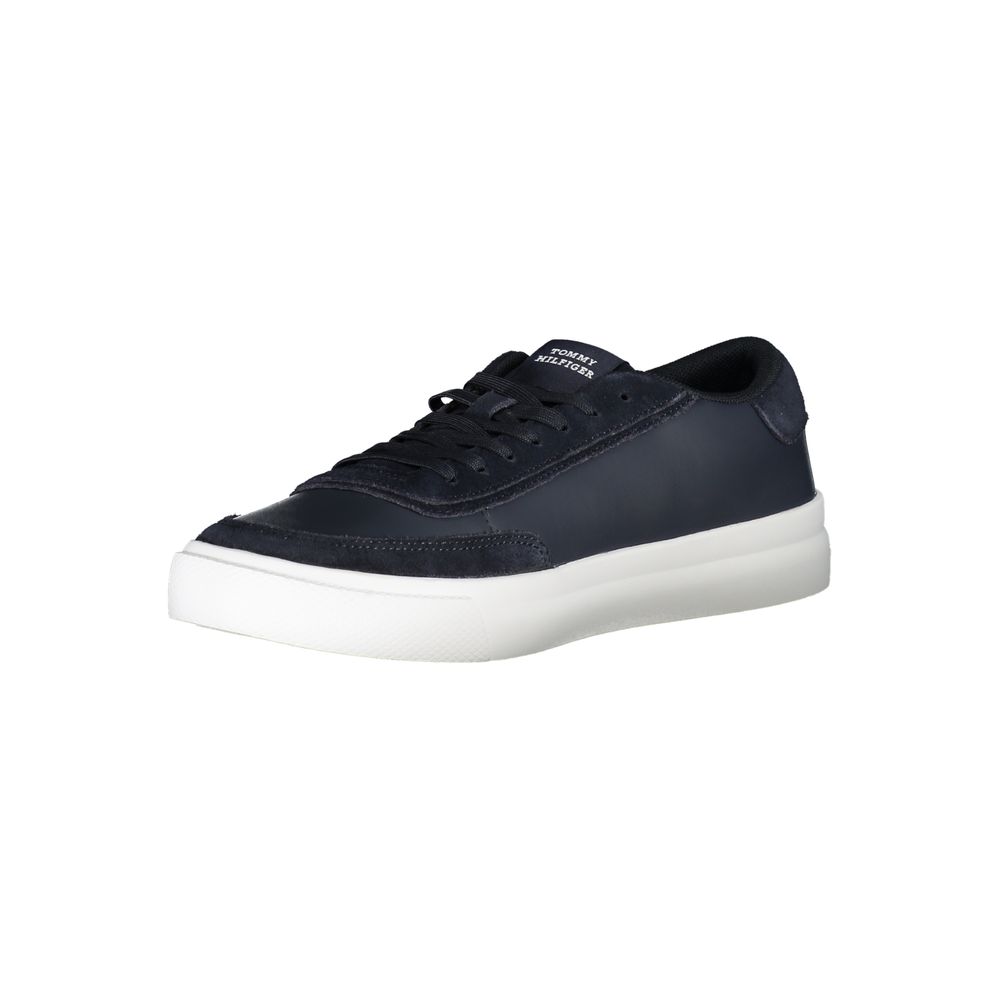 Tommy Hilfiger Blue Leather Men Sneaker | Regal Royce