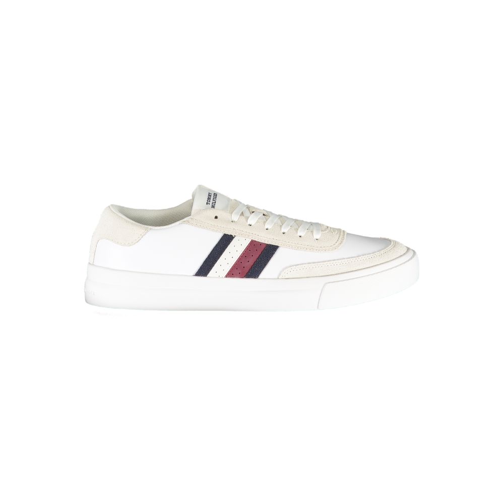 Tommy Hilfiger White Leather Men Sneaker | Regal Royce