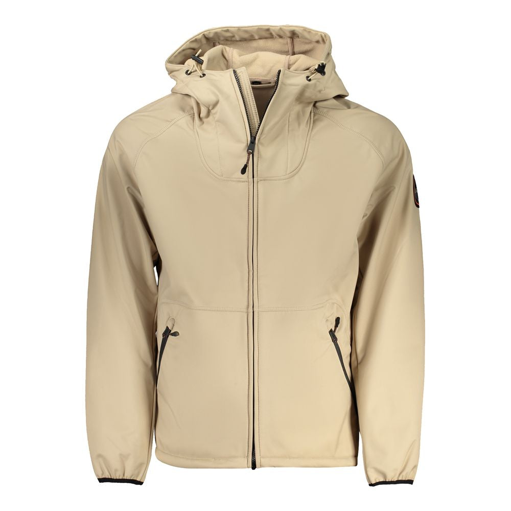 Napapijri Beige Polyester Men's Jacket | Regal Royce