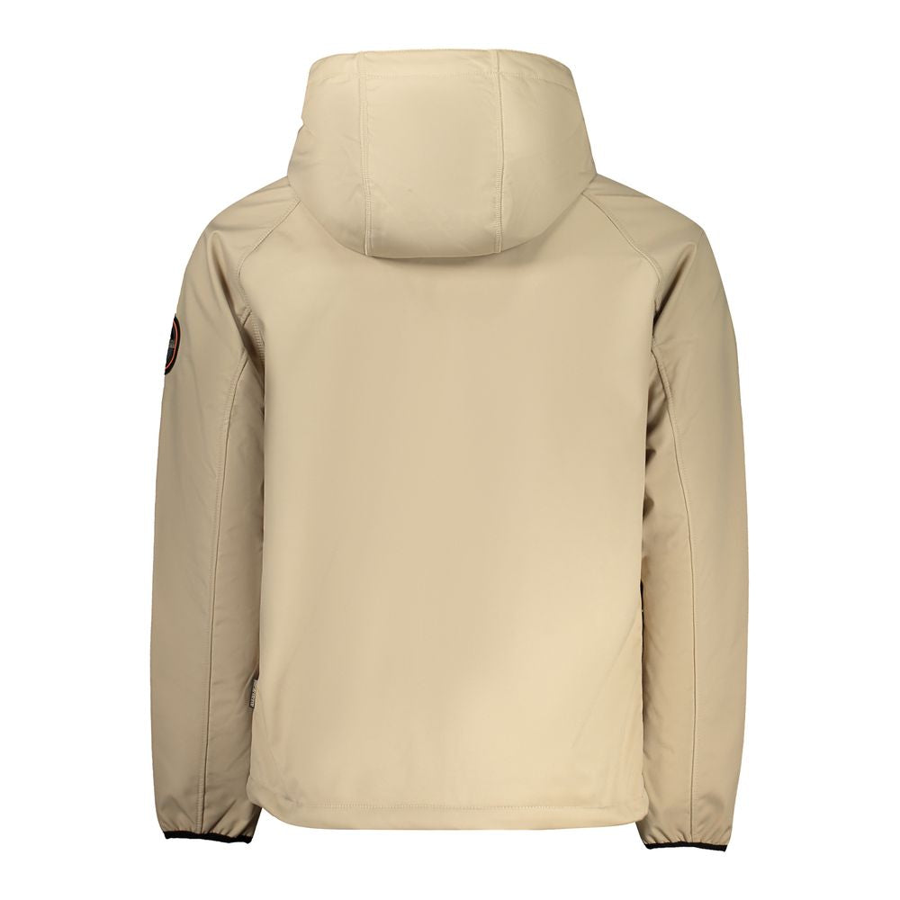 Napapijri Beige Polyester Men's Jacket | Regal Royce