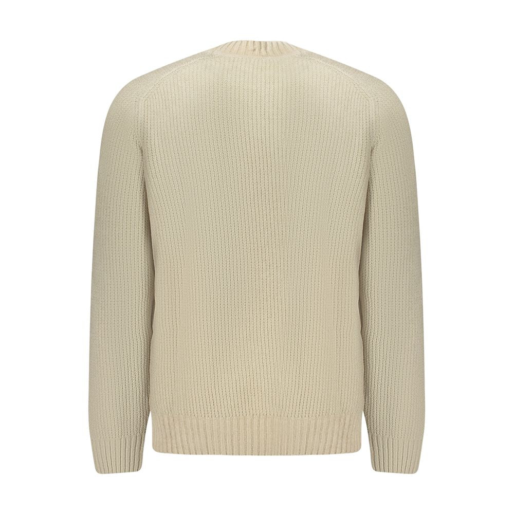 Hugo Boss Beige Cotton Men Sweater | Regal Royce