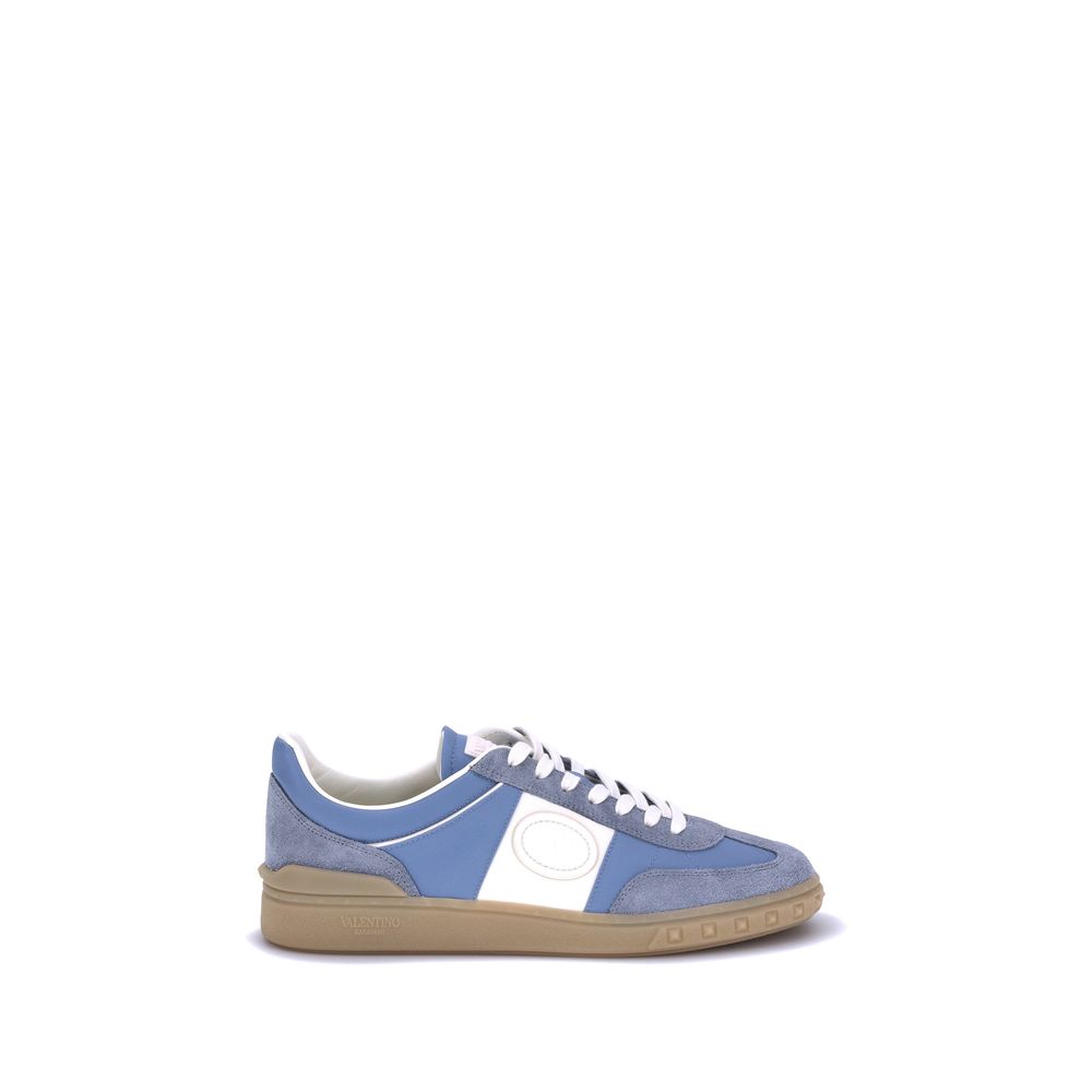 Valentino Garavani Light Blue Rubber Low Top Sneakers | Regal Royce