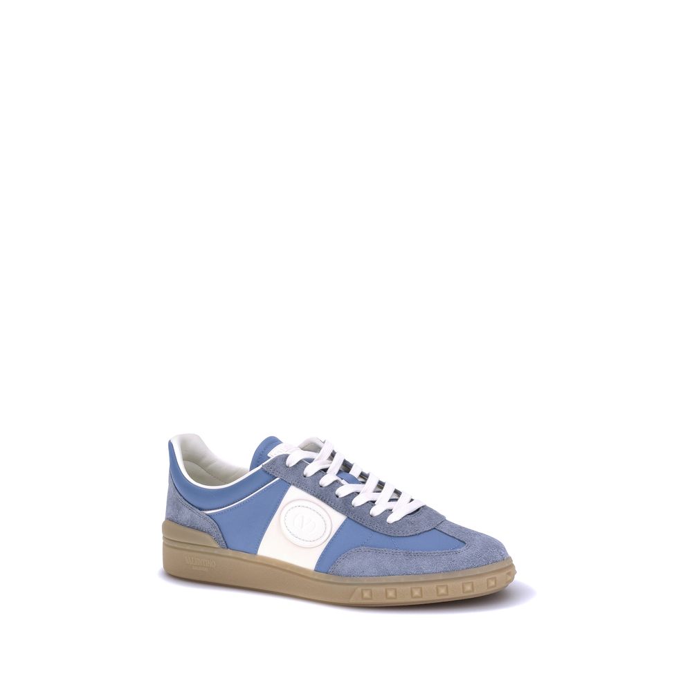 Valentino Garavani Light Blue Rubber Low Top Sneakers | Regal Royce