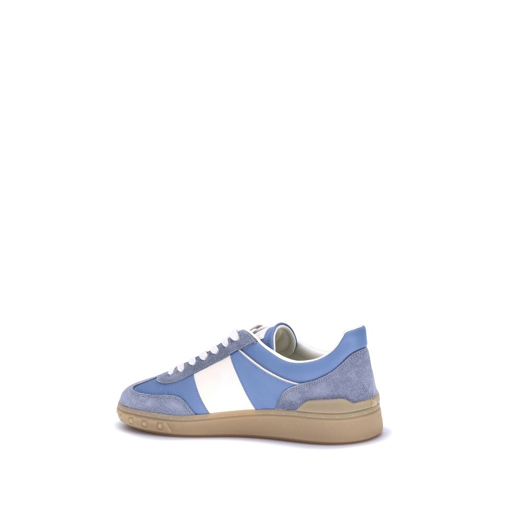 Valentino Garavani Light Blue Rubber Low Top Sneakers | Regal Royce