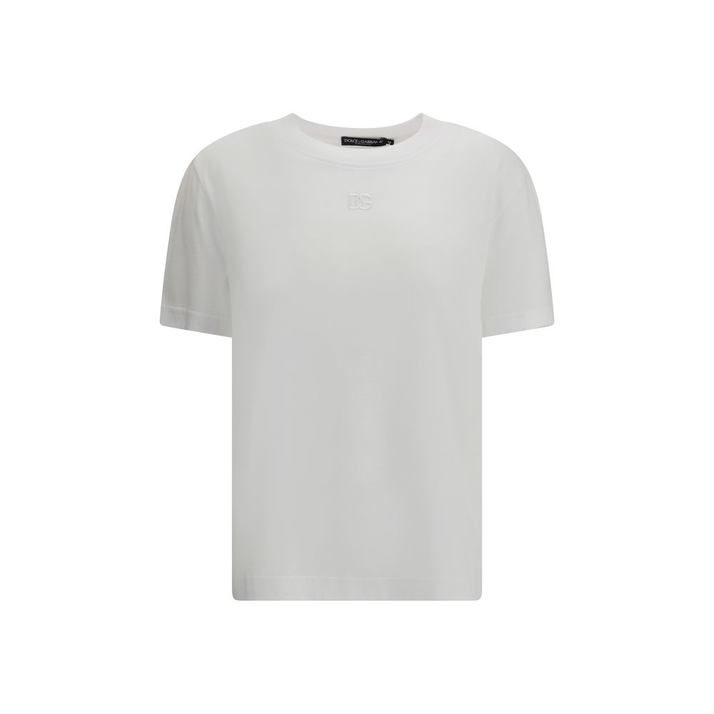 Dolce & Gabbana White Cotton T-Shirt | Regal Royce